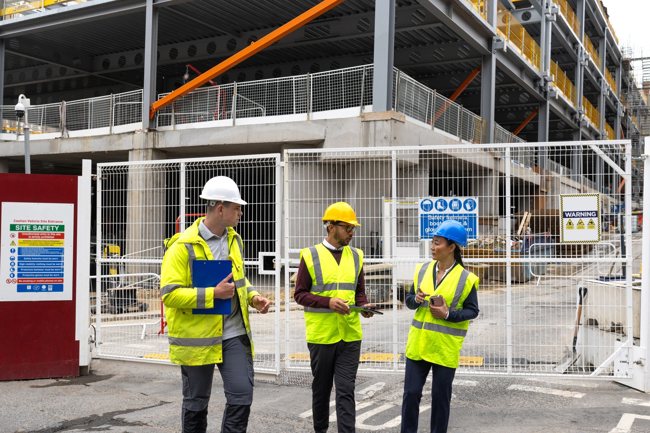 Infrastructure planning professionals reviewing project plans
